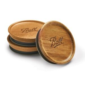 24 Wooden Mason Jar Lids from Ball